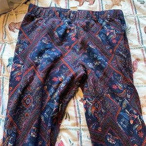 Colorful terra & sky leggings